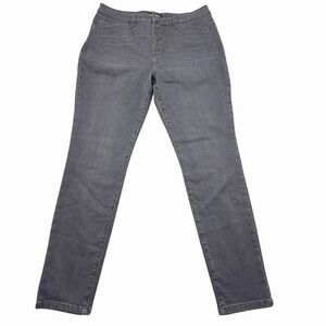 Lee Women Gray Sculpting Slim Fit Skinny Leg Jeans Size 14M